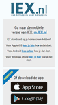 Mobile Screenshot of iex.nl